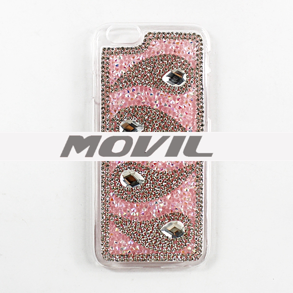 NP-2434 Bling TPU con diamante para el iPhone 6-11